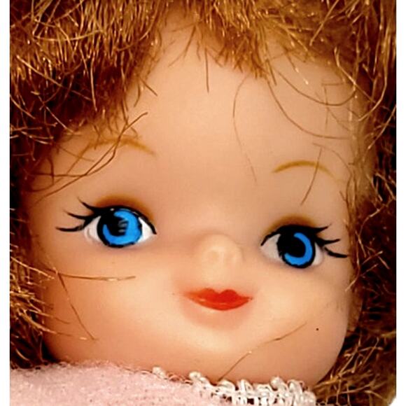 3" Vintage Little Jointed Legs Miniature Doll in PJ's (Combine & Save) - Picture 2 of 7